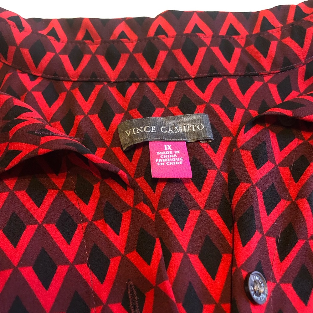 Vince Camuto flowy button up blouse size 1X
